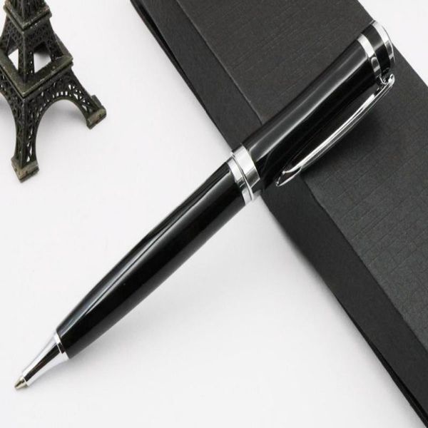 black color ballpoint pen silver clip pens, Blue;orange 
black color ballpoint pen silver clip pens, Blue;orange