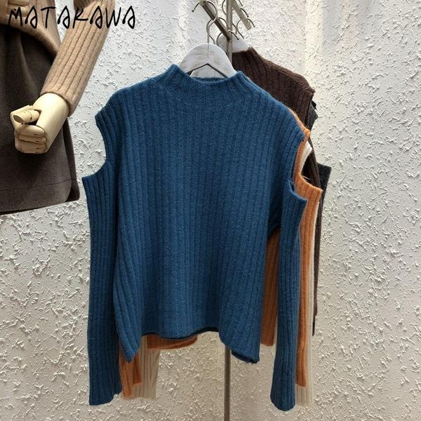 high elastic knit sweater women 2021 autumn and winter japanese retro knitwear half-high neck drop shoulder sweaters women's knits & te, White
high elastic knit sweater women 2021 autumn and winter japanese retro knitwear half-high neck drop shoulder sweaters women's knits & te, White