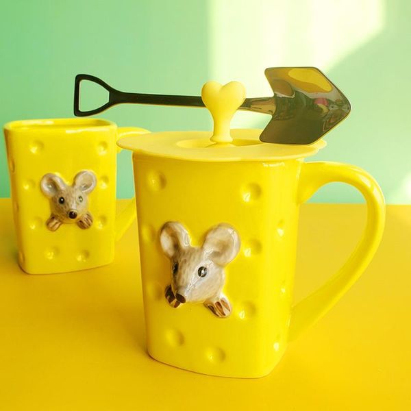 cute cartoon mouse milk mug creative ceramic kitchen breakfast coffee cup with lid spoon kids office home drinkware gifts mugs
cute cartoon mouse milk mug creative ceramic kitchen breakfast coffee cup with lid spoon kids office home drinkware gifts mugs