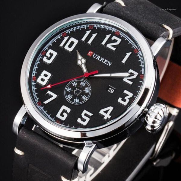 wristwatches curren 8283 fashion digital quartz watch date and week display business mens leather male clock erkek kol saati, Slivery;brown
wristwatches curren 8283 fashion digital quartz watch date and week display business mens leather male clock erkek kol saati, Slivery;brown