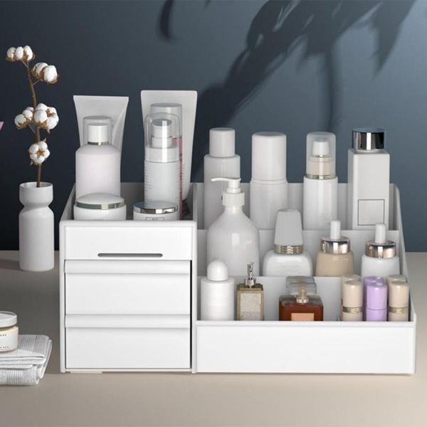 storage boxes & bins cosmetic box makeup organizer with drawers plastic bathroom skincare brush lipstick holder organizers tool
storage boxes & bins cosmetic box makeup organizer with drawers plastic bathroom skincare brush lipstick holder organizers tool