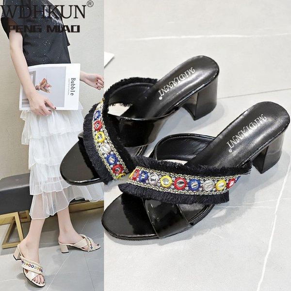 dress shoes woman sandals slippers 2021 summer style wedges pumps high heels slip on bling fashion gladiator women, Black
dress shoes woman sandals slippers 2021 summer style wedges pumps high heels slip on bling fashion gladiator women, Black