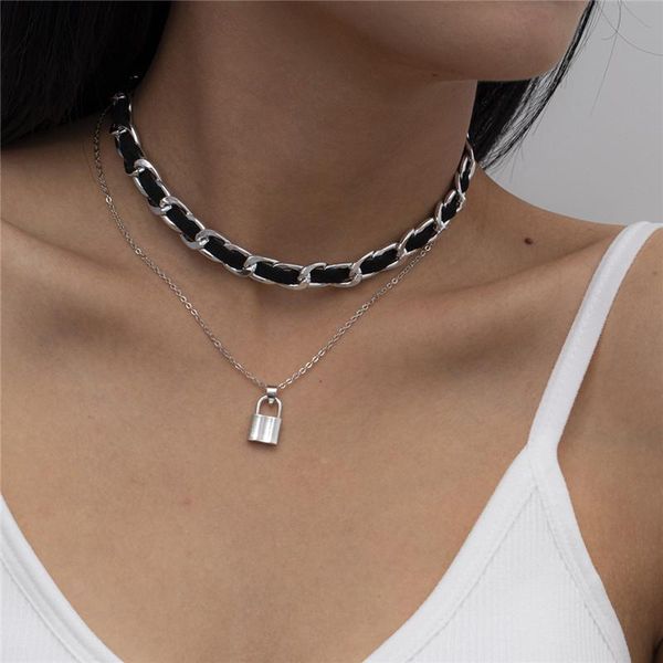 chains korean creative jewelry retro temperament all-match item accessories simple personality necklace flannel women's neck chain, Silver
chains korean creative jewelry retro temperament all-match item accessories simple personality necklace flannel women's neck chain, Silver