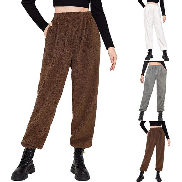 women's leggings women flannel sweatpants winter warm thicken pants tights casual loose solid elastic waist harem plush pocket trousers, Black
women's leggings women flannel sweatpants winter warm thicken pants tights casual loose solid elastic waist harem plush pocket trousers, Black