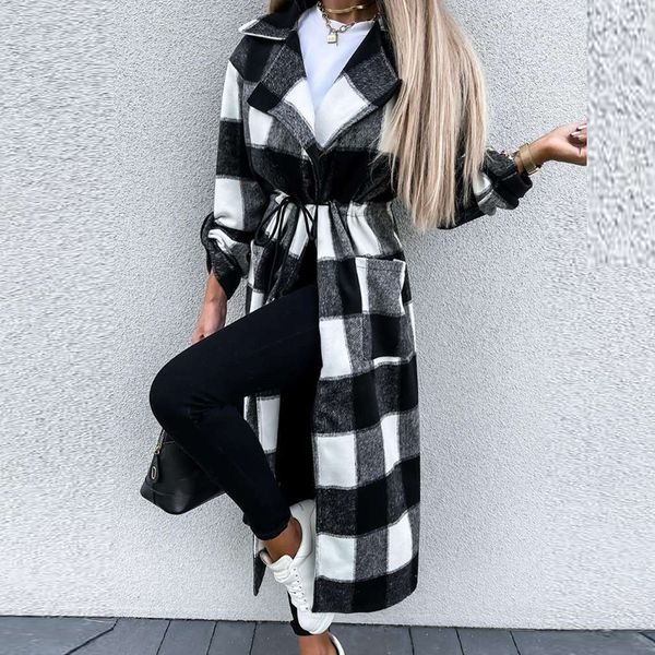 fashion drawstring lace-up office lady coats elegant turn-down collar pocket long jacket women casual loose outwear windbreaker, Black
fashion drawstring lace-up office lady coats elegant turn-down collar pocket long jacket women casual loose outwear windbreaker, Black