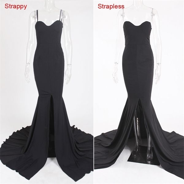 strapless long black maxi dress front slit bare shoulder red womens evening summer night gown party maternity dresses, Black;gray
strapless long black maxi dress front slit bare shoulder red womens evening summer night gown party maternity dresses, Black;gray