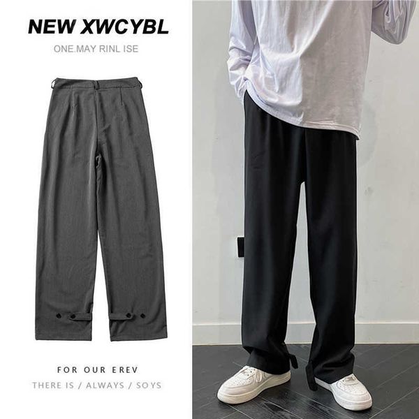 men's pants korean style wide leg fashion business casual suit men streetwear loose straight dress mens trousers cwxo, Black
men's pants korean style wide leg fashion business casual suit men streetwear loose straight dress mens trousers cwxo, Black