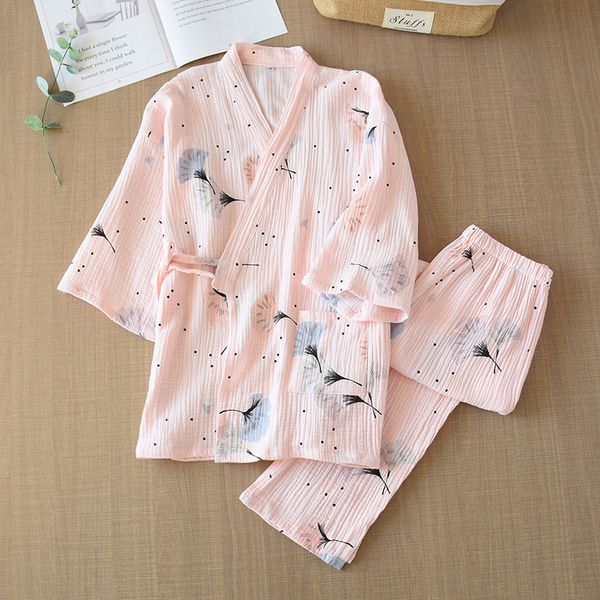 spring and summer pure cotton yarn kimono pajamas v-neck printing plus size pijama mujer loungewear women 2 piece sleepwear, Black;red
spring and summer pure cotton yarn kimono pajamas v-neck printing plus size pijama mujer loungewear women 2 piece sleepwear, Black;red