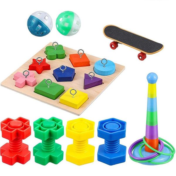 other bird supplies training toys parrot intelligence toy wooden block puzzles stacking rings
other bird supplies training toys parrot intelligence toy wooden block puzzles stacking rings