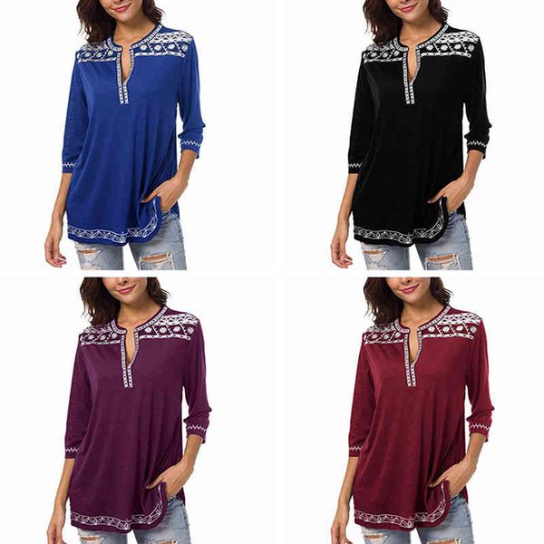 women's blouses & shirts blouse fashion large size women casual v neck ladies loose floral print tunic wzh0, White
women's blouses & shirts blouse fashion large size women casual v neck ladies loose floral print tunic wzh0, White