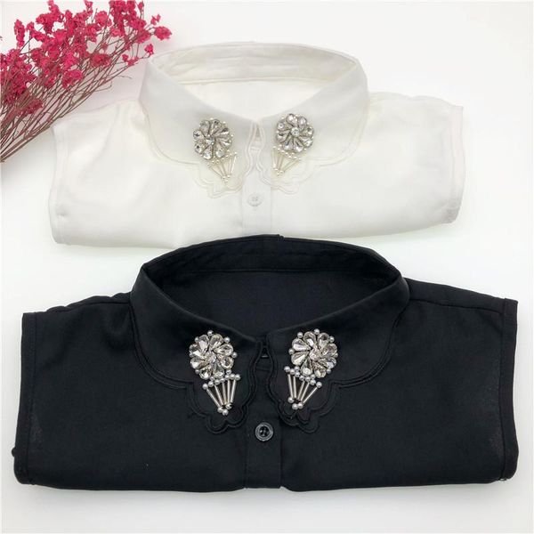 bow ties women handmade beads fake collar shirt female detachable collars lady removable lapel white half turn down false, Black;gray
bow ties women handmade beads fake collar shirt female detachable collars lady removable lapel white half turn down false, Black;gray