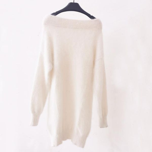 women's sweaters one word collar 100% real mink cashmere sweater women pullovers slash neck natural minkcashmere for winter wsr856, White;black
women's sweaters one word collar 100% real mink cashmere sweater women pullovers slash neck natural minkcashmere for winter wsr856, White;black