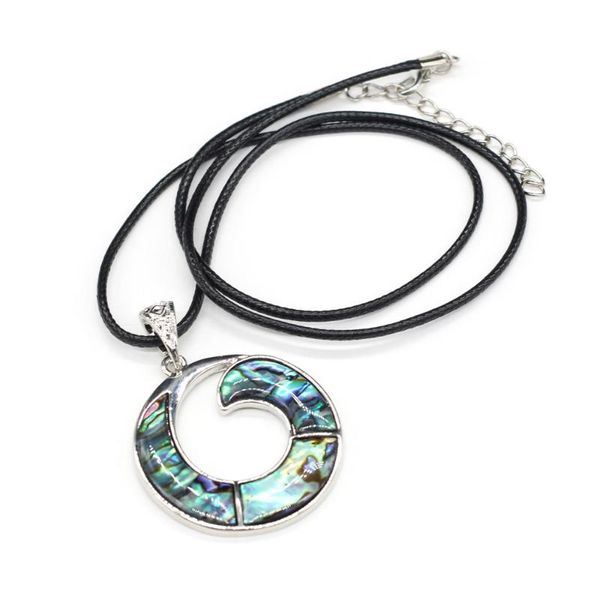 pendant necklaces natural abalone shell necklace exquisite jewelry vortex seashell charms leather rope for women gift 40x43mm, Silver
pendant necklaces natural abalone shell necklace exquisite jewelry vortex seashell charms leather rope for women gift 40x43mm, Silver