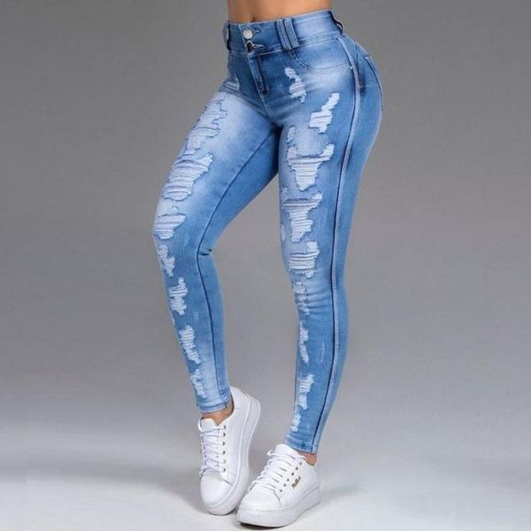 women's jeans 40# casual denim pants plus size elastic waist fitness jeans for women high skinny korean streetwear pantalon pour femme, Blue
women's jeans 40# casual denim pants plus size elastic waist fitness jeans for women high skinny korean streetwear pantalon pour femme, Blue