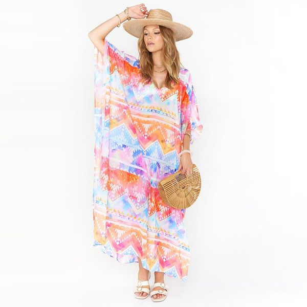 women's swimwear 2022 multicolored boho striped print bikini cover-ups plus size kaftan women summer clothing beach wear swim suit cove, White;black
women's swimwear 2022 multicolored boho striped print bikini cover-ups plus size kaftan women summer clothing beach wear swim suit cove, White;black