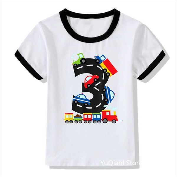 childrens birthday t shirt number 3 6 7 8 9 10 11 cartoon truck print funny kids halloween customized, Blue 
childrens birthday t shirt number 3 6 7 8 9 10 11 cartoon truck print funny kids halloween customized, Blue