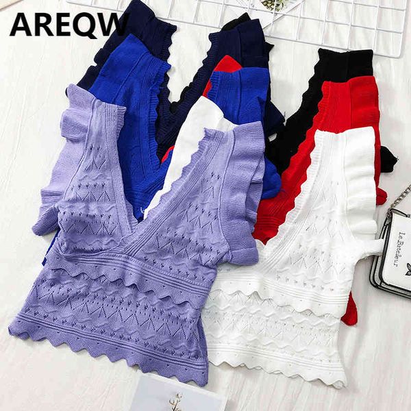 hollow crocheted flying sleeve sweater vest women low v-neck halter short wave side camisole 210507, White
hollow crocheted flying sleeve sweater vest women low v-neck halter short wave side camisole 210507, White