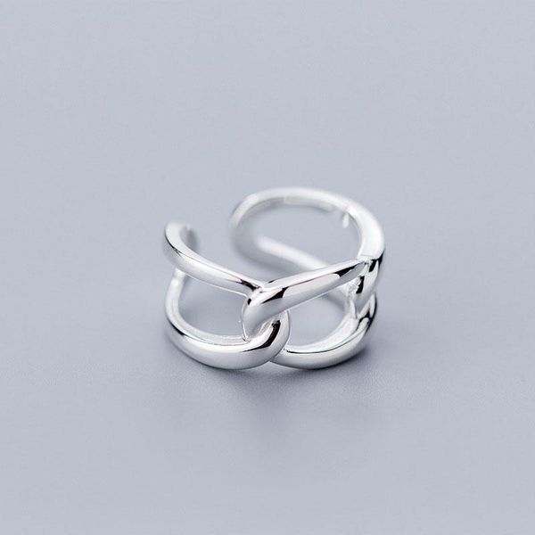 cluster rings real 925 sterling silver geometric hollow link opening ring for women party minimalist fine jewelry punk accessories, Golden;silver
cluster rings real 925 sterling silver geometric hollow link opening ring for women party minimalist fine jewelry punk accessories, Golden;silver