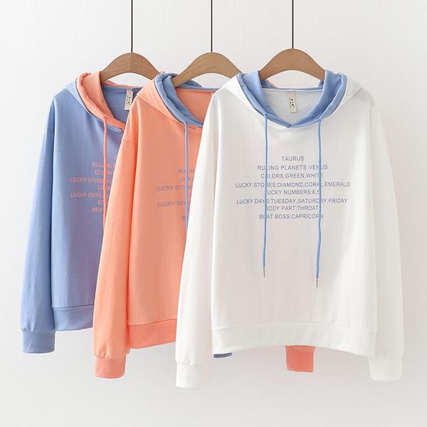 women's hoodies & sweatshirts letter print hit color patchwork pullovers 2021 sweet style girl loose tracksuit, Black
women's hoodies & sweatshirts letter print hit color patchwork pullovers 2021 sweet style girl loose tracksuit, Black