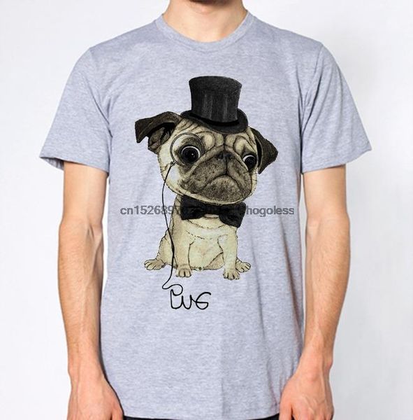 men's t-shirts pug t-shirt, White;black
men's t-shirts pug t-shirt, White;black