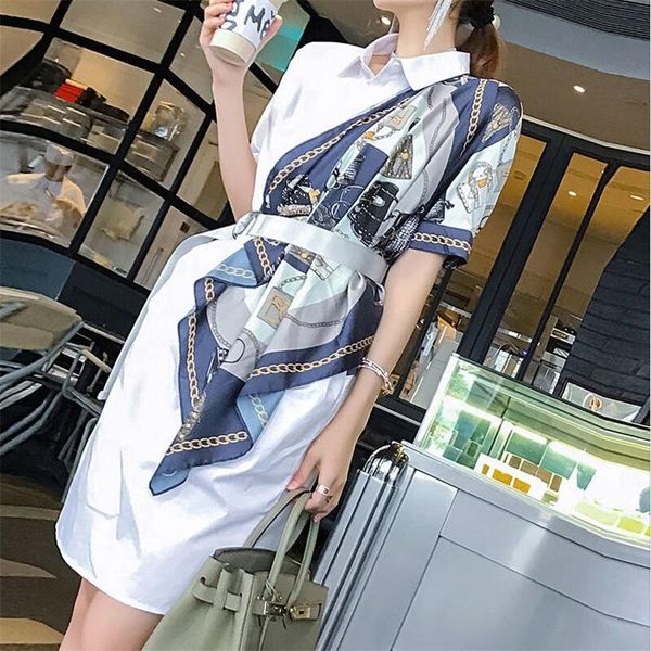 party dresses 2021 summer fashion dress for women shirtdress irregular half sleeve belt female ladies streetwear, White;black
party dresses 2021 summer fashion dress for women shirtdress irregular half sleeve belt female ladies streetwear, White;black