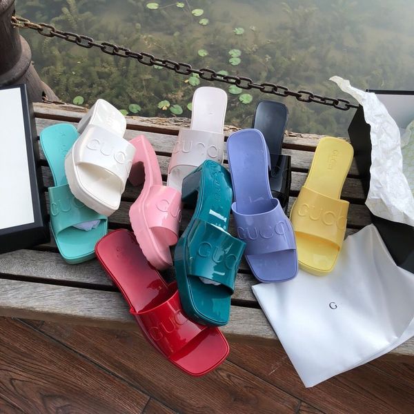 slipper 2021 spring new product euro american style candy color jelly shoes fashion square head square heel heightening muffin cool slippers, Black
slipper 2021 spring new product euro american style candy color jelly shoes fashion square head square heel heightening muffin cool slippers, Black