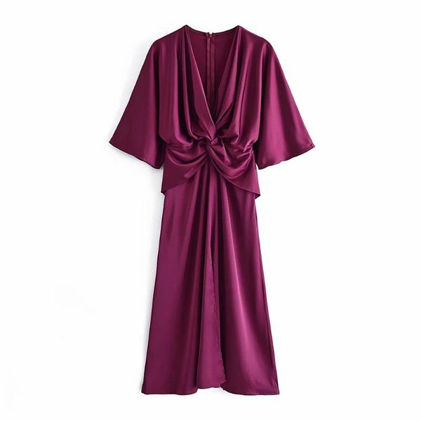 casual dresses dylqfs summer women elegant satin purple v-neck dress female vintage bust tie streetwear chic slim split long, Black;gray
casual dresses dylqfs summer women elegant satin purple v-neck dress female vintage bust tie streetwear chic slim split long, Black;gray