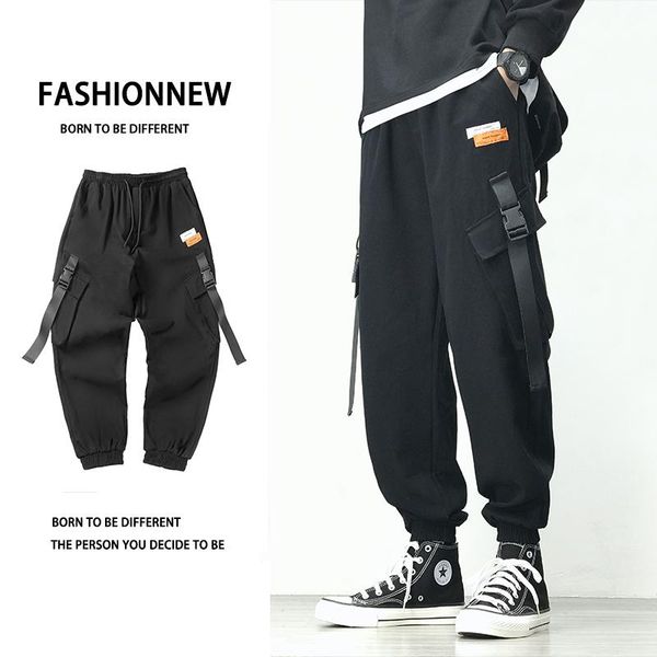 cargo pants men multi-pocket mens elastic waist harem pant hip hop casual loose ankle-length men's, Black
cargo pants men multi-pocket mens elastic waist harem pant hip hop casual loose ankle-length men's, Black