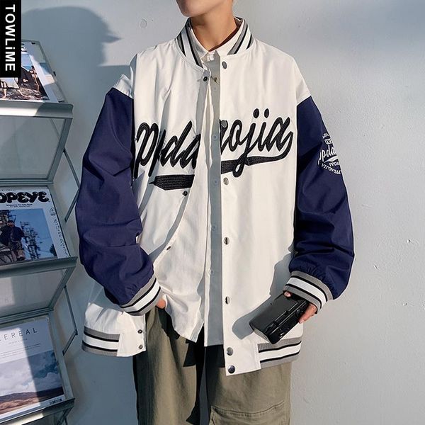 men's jackets harajuku 2021 autumn men hip hop loose coat letter embroidery colorblock fashion man's clothing baseball uniform, Black;brown
men's jackets harajuku 2021 autumn men hip hop loose coat letter embroidery colorblock fashion man's clothing baseball uniform, Black;brown