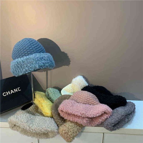 autumn and winter thickened warm knit hat macarone versatile student wool baotou comfortable, Blue;gray
autumn and winter thickened warm knit hat macarone versatile student wool baotou comfortable, Blue;gray