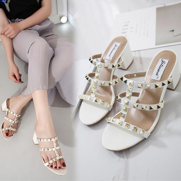 sandals summer shoes gladiator rivet women fashion women's square heel pu leather party dress gladiators ccn0, Black
sandals summer shoes gladiator rivet women fashion women's square heel pu leather party dress gladiators ccn0, Black