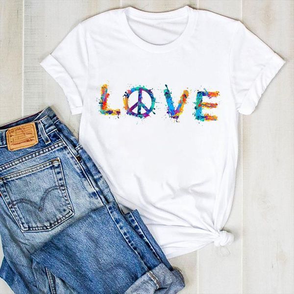 men lady summer love t shirt peace fashion cute print ladies tee mens female clothes graphic clothing, White;black
men lady summer love t shirt peace fashion cute print ladies tee mens female clothes graphic clothing, White;black