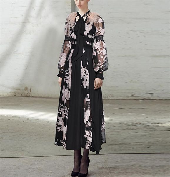 casual dresses cbafu luxury designer runway women summer dress mesh chiffon patchwork ostrich hair vintage embroidery feather f248, Black;gray
casual dresses cbafu luxury designer runway women summer dress mesh chiffon patchwork ostrich hair vintage embroidery feather f248, Black;gray