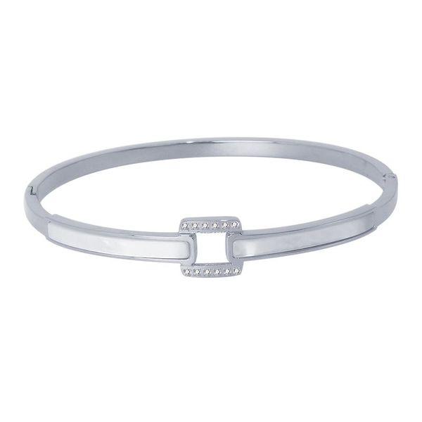 bangle white shell with cystals stainless steel bracelets for women men gold fashion jewelry accessories gifts, Black
bangle white shell with cystals stainless steel bracelets for women men gold fashion jewelry accessories gifts, Black