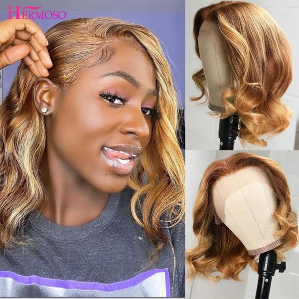 lace wigs hermoso 4/27 highlight body wave 13x4 front short cut human hair for black women 8-18in brown blond, Black;brown
lace wigs hermoso 4/27 highlight body wave 13x4 front short cut human hair for black women 8-18in brown blond, Black;brown