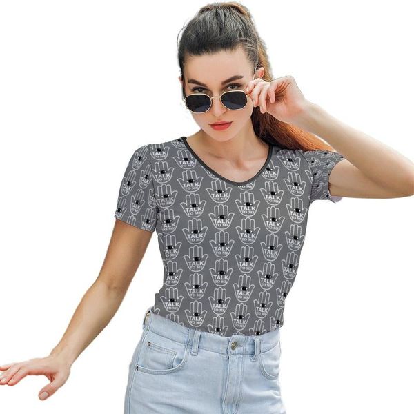 women's t-shirt hand of fatima t shirt pattern lady trendy street fashion short-sleeve o neck polyester tee, White
women's t-shirt hand of fatima t shirt pattern lady trendy street fashion short-sleeve o neck polyester tee, White
