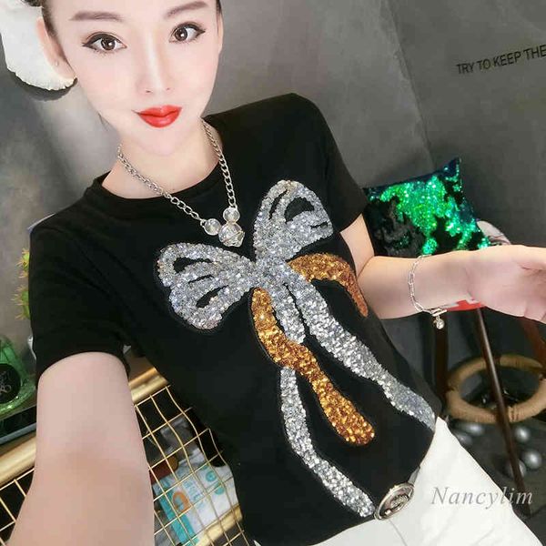t shirt spring and autumn fleece lined thickened short sleeve t-shirt slimming round neck sequined bottoming shirt for women, White
t shirt spring and autumn fleece lined thickened short sleeve t-shirt slimming round neck sequined bottoming shirt for women, White