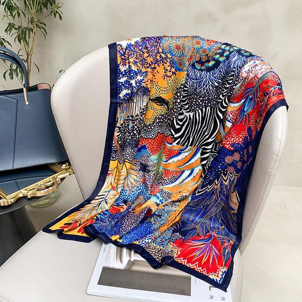 scarves imitate twill silk scarf women fashion ethnic tribal style forest zebra shawl hijab square bandana 90*90cm, Blue;gray
scarves imitate twill silk scarf women fashion ethnic tribal style forest zebra shawl hijab square bandana 90*90cm, Blue;gray