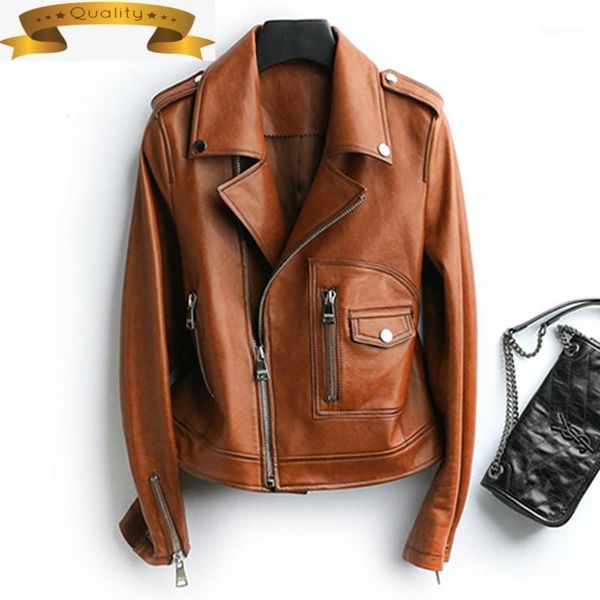 leather jacket women's real sheepskin coat short genuine jackets vintage korean motorcycle slim hq11022 kj & faux, Black
leather jacket women's real sheepskin coat short genuine jackets vintage korean motorcycle slim hq11022 kj & faux, Black