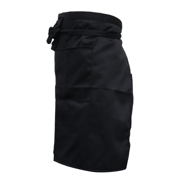 aprons universal men kitchen cooking waist apron short waiter with double pockets (black) 
aprons universal men kitchen cooking waist apron short waiter with double pockets (black)
