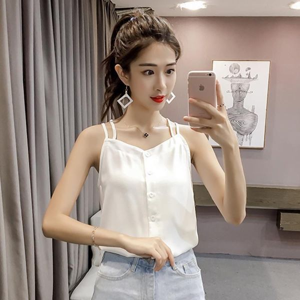 women's blouses & shirts women spring summer style chiffon lady casual strapless sleeveless blusas zz0773, White
women's blouses & shirts women spring summer style chiffon lady casual strapless sleeveless blusas zz0773, White