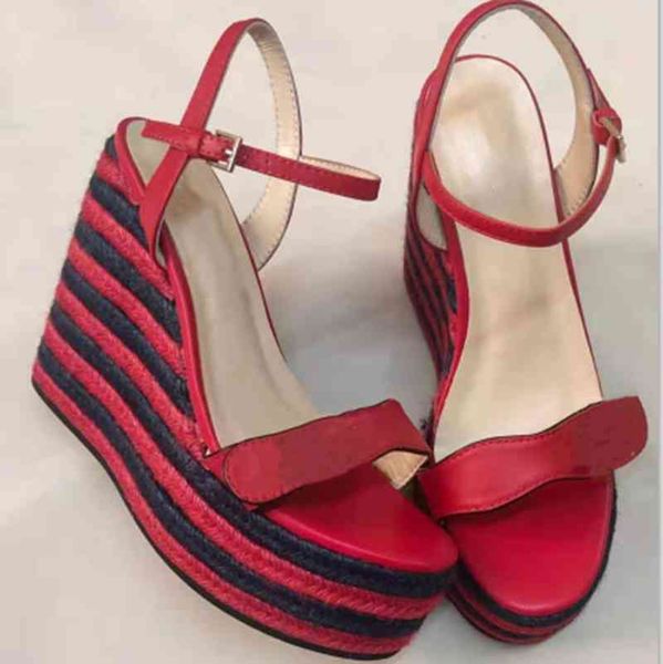 design luxury brand colorful slope heel women's shoes leather 13cm high heel women's shoes high heel shoes hand woven retro sand, Black
design luxury brand colorful slope heel women's shoes leather 13cm high heel women's shoes high heel shoes hand woven retro sand, Black