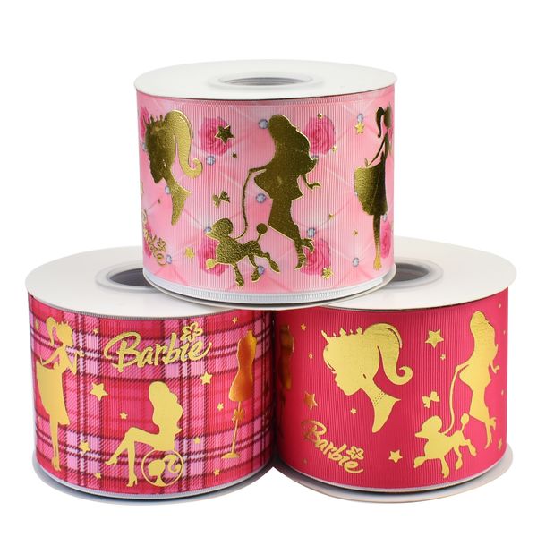 50yards 75mm gold foil girls princess grosgrain ribbon for pink girl dream diy accessories welcome custom printed, Pink;blue
50yards 75mm gold foil girls princess grosgrain ribbon for pink girl dream diy accessories welcome custom printed, Pink;blue