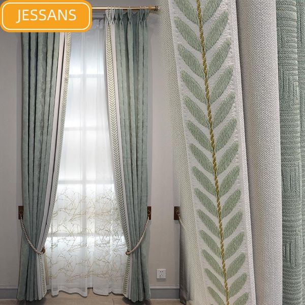 curtain & drapes nordic chenille lace stitching thickening blackout curtains for living room bedroom finished product customization
curtain & drapes nordic chenille lace stitching thickening blackout curtains for living room bedroom finished product customization