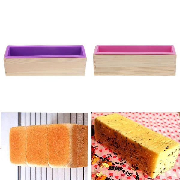 craft tools 2x silicone loaf soap mould with wooden box chocolate cake molds 900ml
craft tools 2x silicone loaf soap mould with wooden box chocolate cake molds 900ml