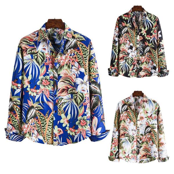 men's casual shirts 2021 fashion printed long sleeve shirt soft thin spring summer arrivals lapel male holiday sh, White;black
men's casual shirts 2021 fashion printed long sleeve shirt soft thin spring summer arrivals lapel male holiday sh, White;black