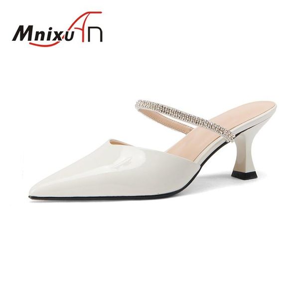 sandals slippers women summer female fashion rhinestone patent leather covered toe high heels slides green size 41, Black
sandals slippers women summer female fashion rhinestone patent leather covered toe high heels slides green size 41, Black