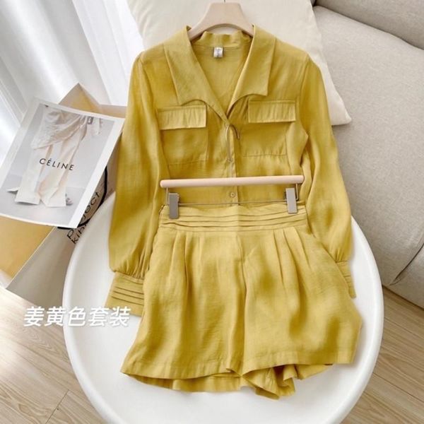 women's tracksuits summer two piece set women 2021 cotton shorts sets elegant ol oversized shirt high waist loose mujer, Gray
women's tracksuits summer two piece set women 2021 cotton shorts sets elegant ol oversized shirt high waist loose mujer, Gray