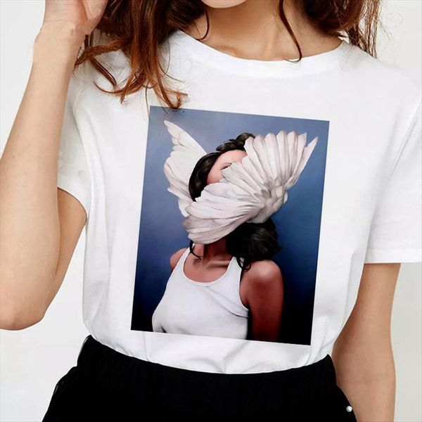 street beauty feather women printing harajuku summer short sleeved tshirt fashion white casual clothing
street beauty feather women printing harajuku summer short sleeved tshirt fashion white casual clothing