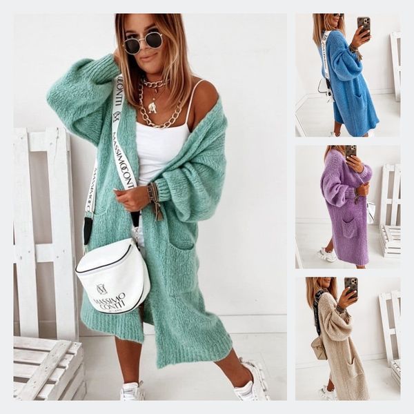 luxury women's jackets cardigan sweater women's coat 2021 loose knit autumn winter top, Black;brown
luxury women's jackets cardigan sweater women's coat 2021 loose knit autumn winter top, Black;brown